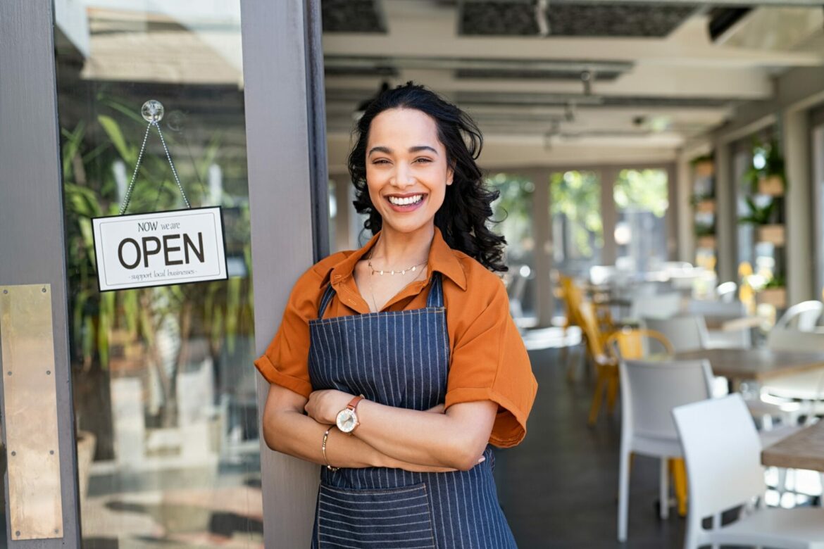 woman retail shop store