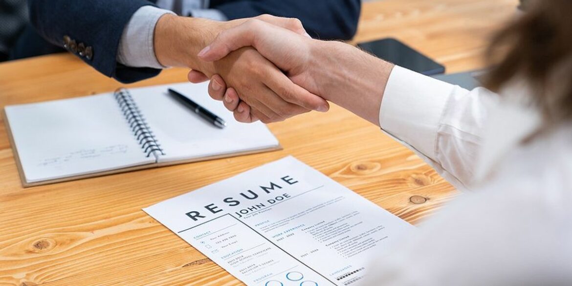job interview handshake